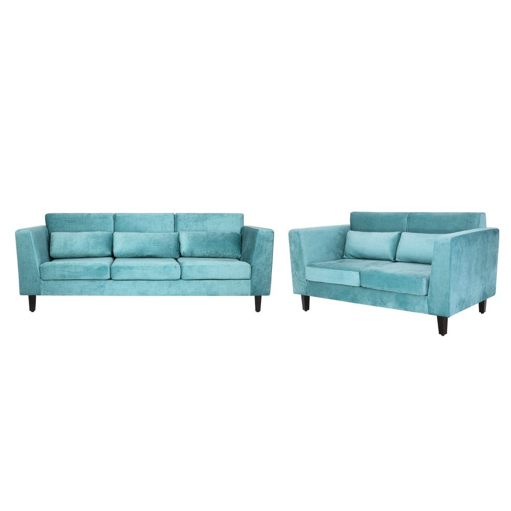 SnoozePro Plus Sofa Set - (3+2) Reflection Aqua Blue